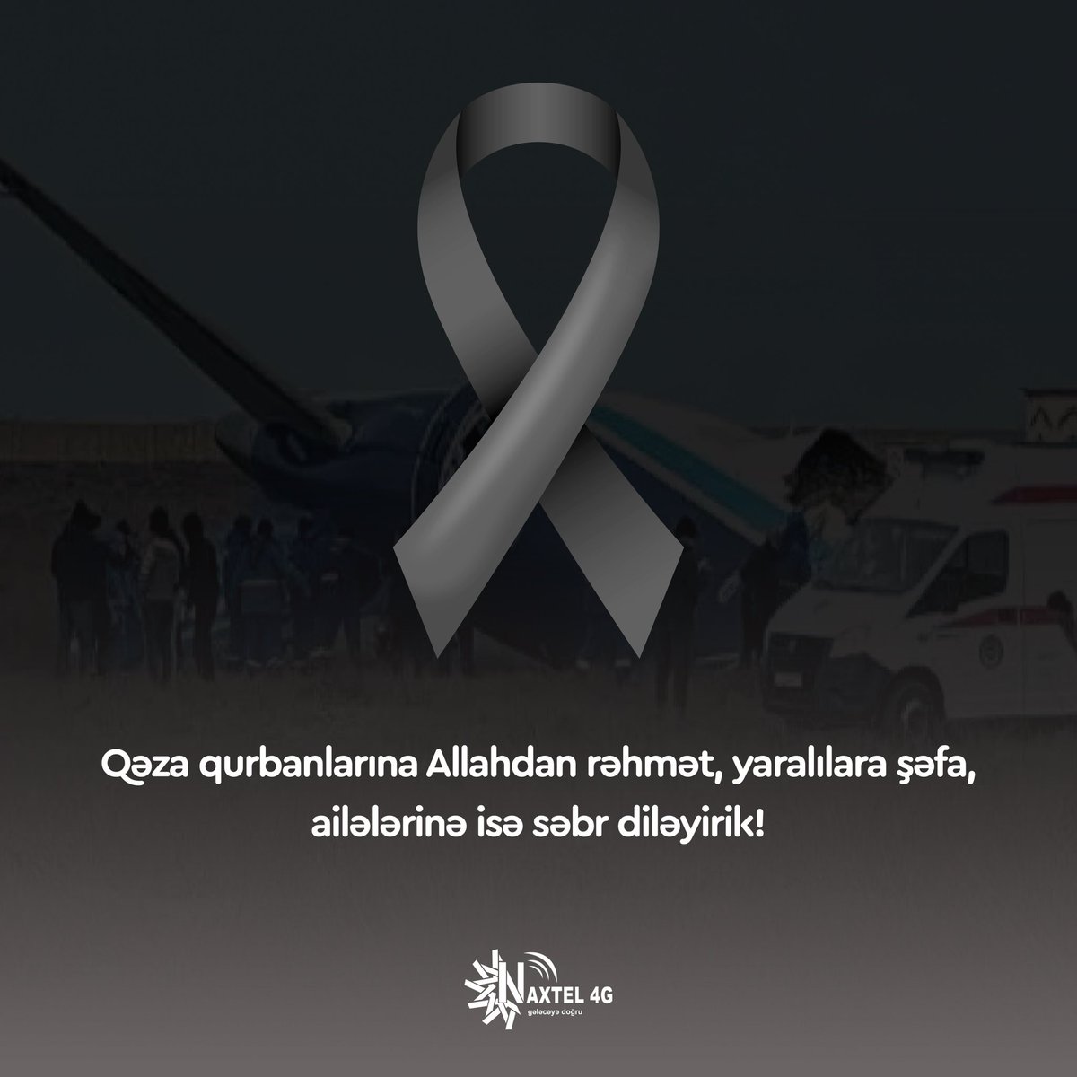 “Azərbaycan Hava Yolları” QSC-yə məxsus Bakı-Qroznı reysini həyata keçirən təyyarənin Aktau şəhərinin 3 km yaxınlığında qəzaya uğraması nəticəsində həlak olanların ailələrinə başsağlığı, yaxınlarına səbr, yaralılara isə şəfa diləyirik.