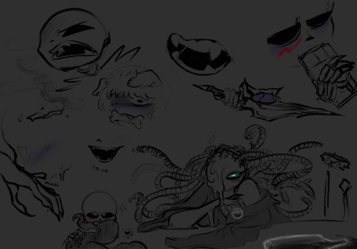 ennui_mn's tweet photo. Have a kinda dated sketch of “butch on the brain femme”
This art trope will never be old to me, I’m gonna redraw it over and over again it is so FUN
-
-
#UTMV #Crossmare #NightmareSans #CrossSans
(Use she/her on Nightmare 🏳️⚧️🏳️⚧️)
This also semi incomplete but I drew it at night 🤷 https://t.co/5XnnH5wg7S