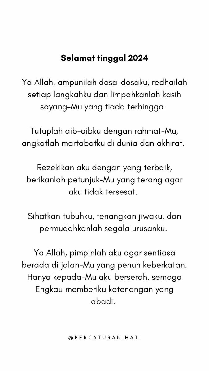 "Selamat tinggal 2024"