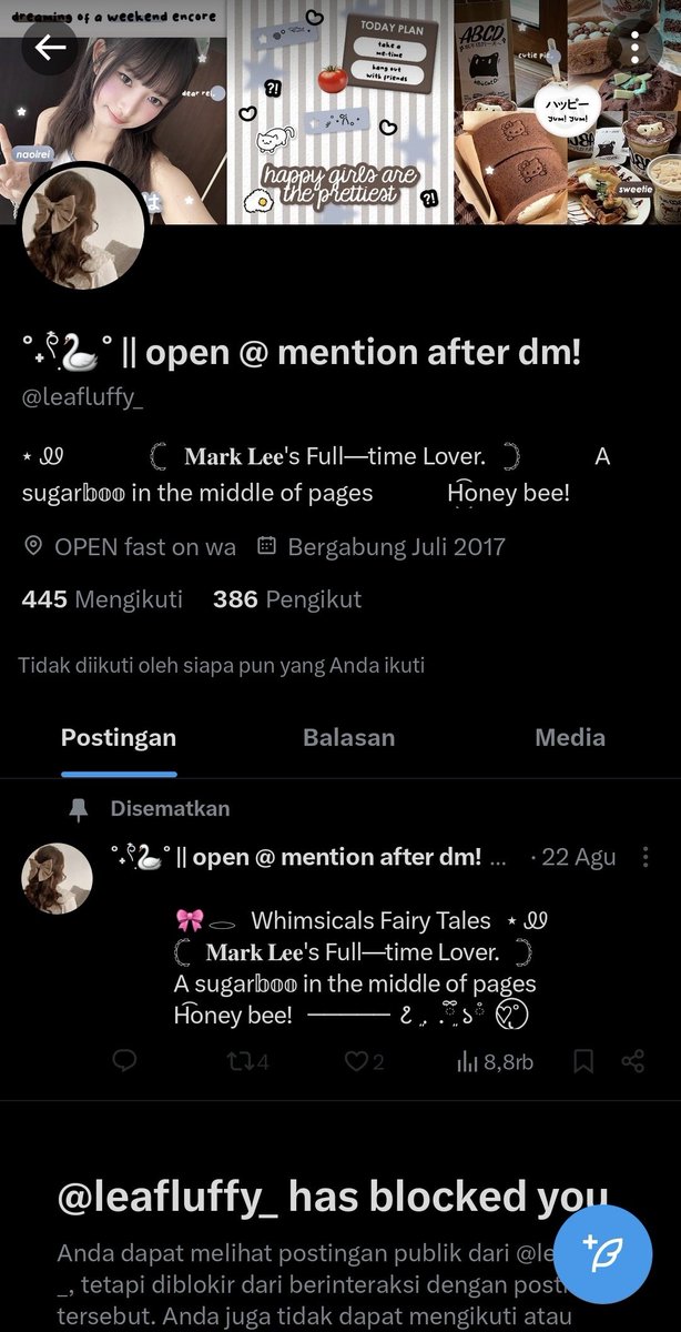 muanicuree's tweet photo. header ku dicolong si penipu nih karna akun nya aku spill semalem @leafluffy_ 

penipu masih aktif nipu berkeliaran help rnb #zonauang https://t.co/B12pHQl4IU