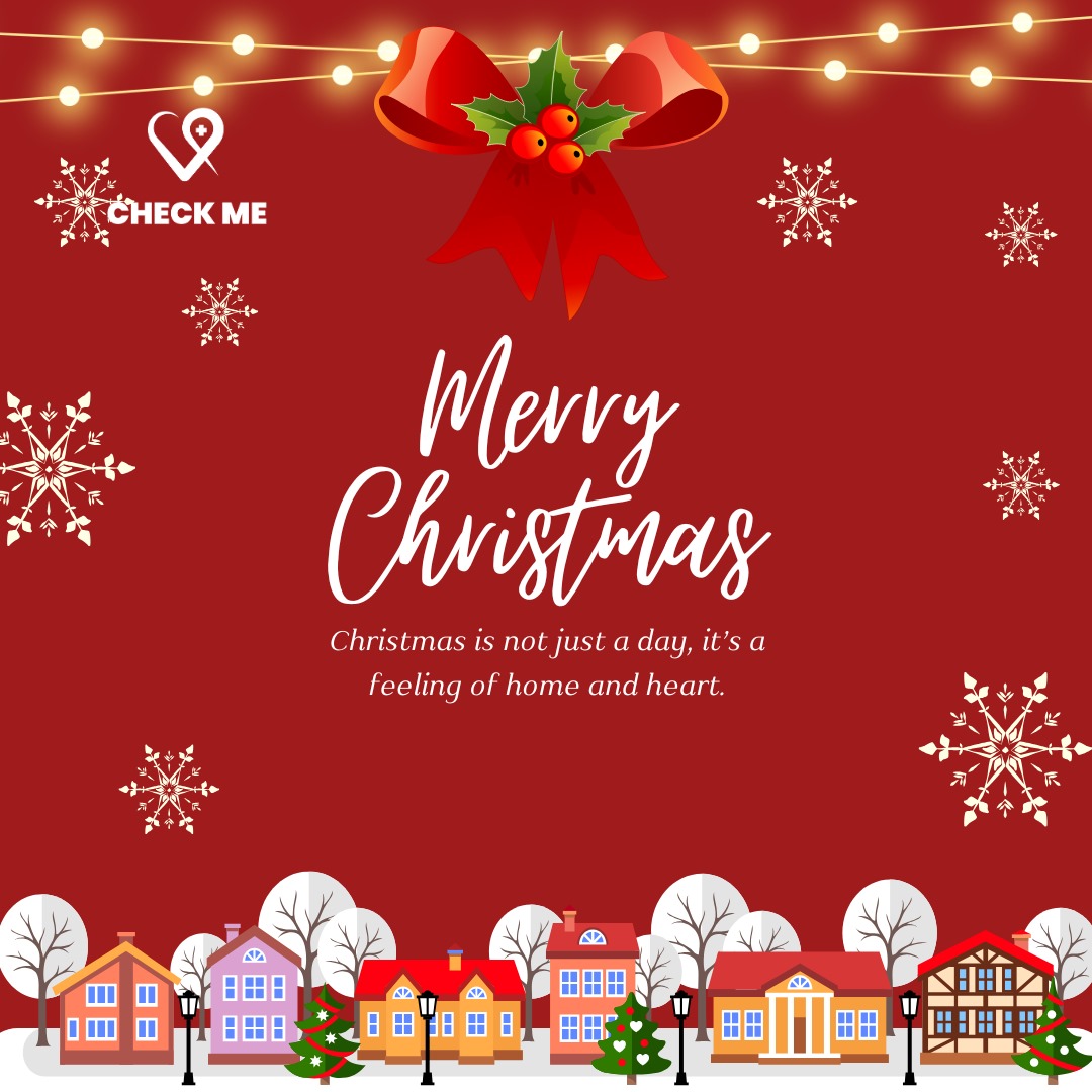 Merry Christmas from Check Me!

This season, we’re grateful for the love, support, and impact we’ve created together. 

Here’s to joy, peace, and brighter days ahead. Merry Christmas to you and your loved ones!  

#MerryChristmas #CheckMeCares #SeasonOfJoy