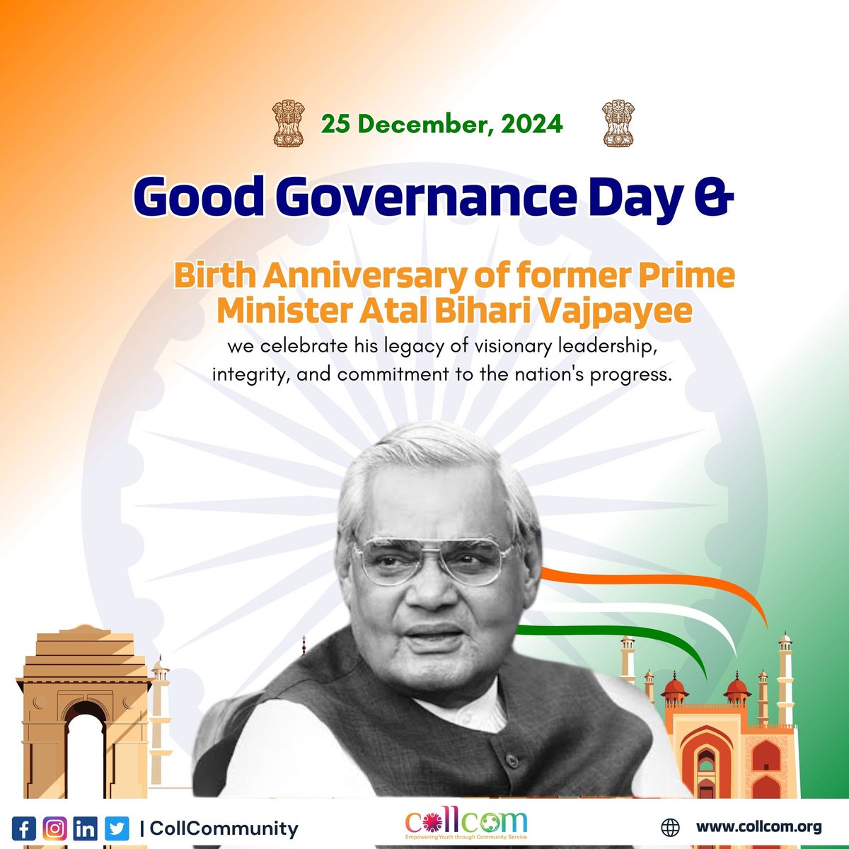 CollCommunity's tweet photo. 🌟 Honoring Good Governance Day &amp; Launching the 1st English Edition of Digital Arrest Magazine 🌟

On this special day, we pay tribute to the visionary leader and former PM Atal Bihari Vajpayee on his 100th birth anniversary. 
@cyberdosti4c @EduMinOfIndia  @myogiadityanath https://t.co/W38oto3mIc
