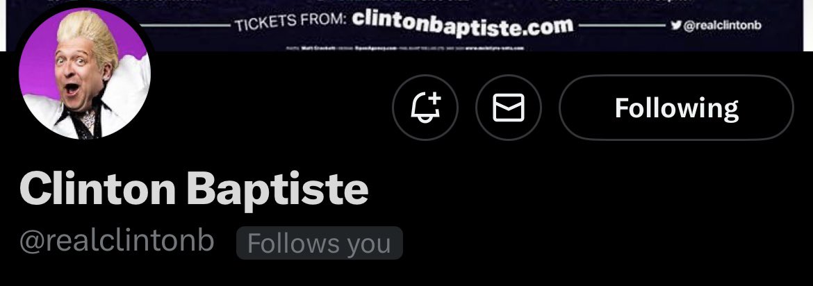 Harry (@djharryjh) on Twitter photo MERRY CHRISTMAS! 🎄
Getting followed by <a href="/realclintonb/">Clinton Baptiste</a> is a lovely Xmas present
Get your tickets from clintonbaptiste.com
Fading now! MERRY CHRISTMAS! 🎄
Getting followed by <a href="/realclintonb/">Clinton Baptiste</a> is a lovely Xmas present
Get your tickets from clintonbaptiste.com
Fading now!