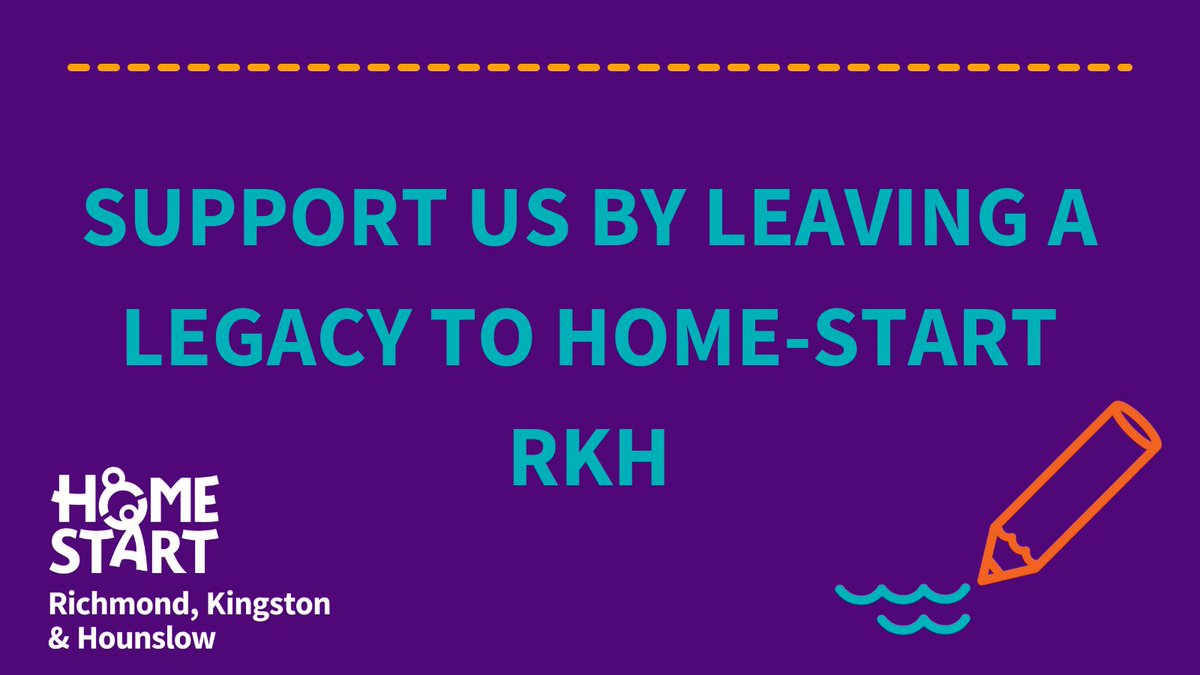 Could you support us by leaving a legacy to Home-Start RKH in your will? Help us to support families in the local community.

To find out more visit: homestart-rkh.org.uk/fundraise/

#LeaveALegacyBehind #HomeStartRKH homestart-rkh.org.uk