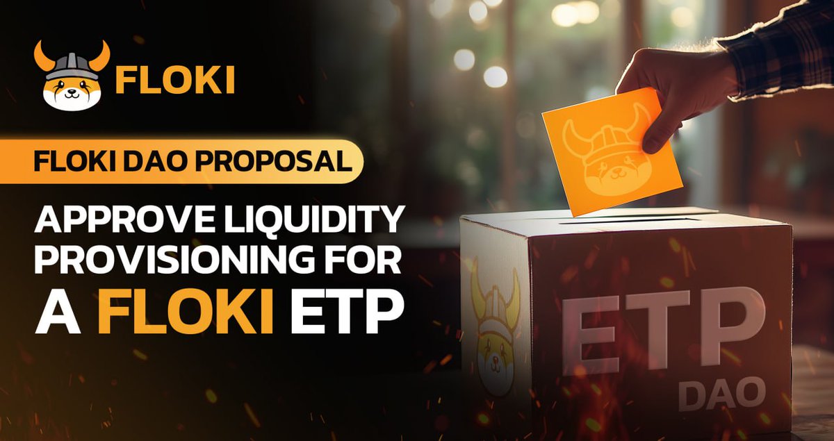 NEW DAO PROPOSAL: APPROVE LIQUIDITY PROVISIONING FOR A FLOKI ETP

We've been actively working with a respected Asset Manager and an ETP Issuer to launch a Floki ETP (Exchange-Traded Product) for quite a while now. After months of due diligence and painstaking effort, we've been