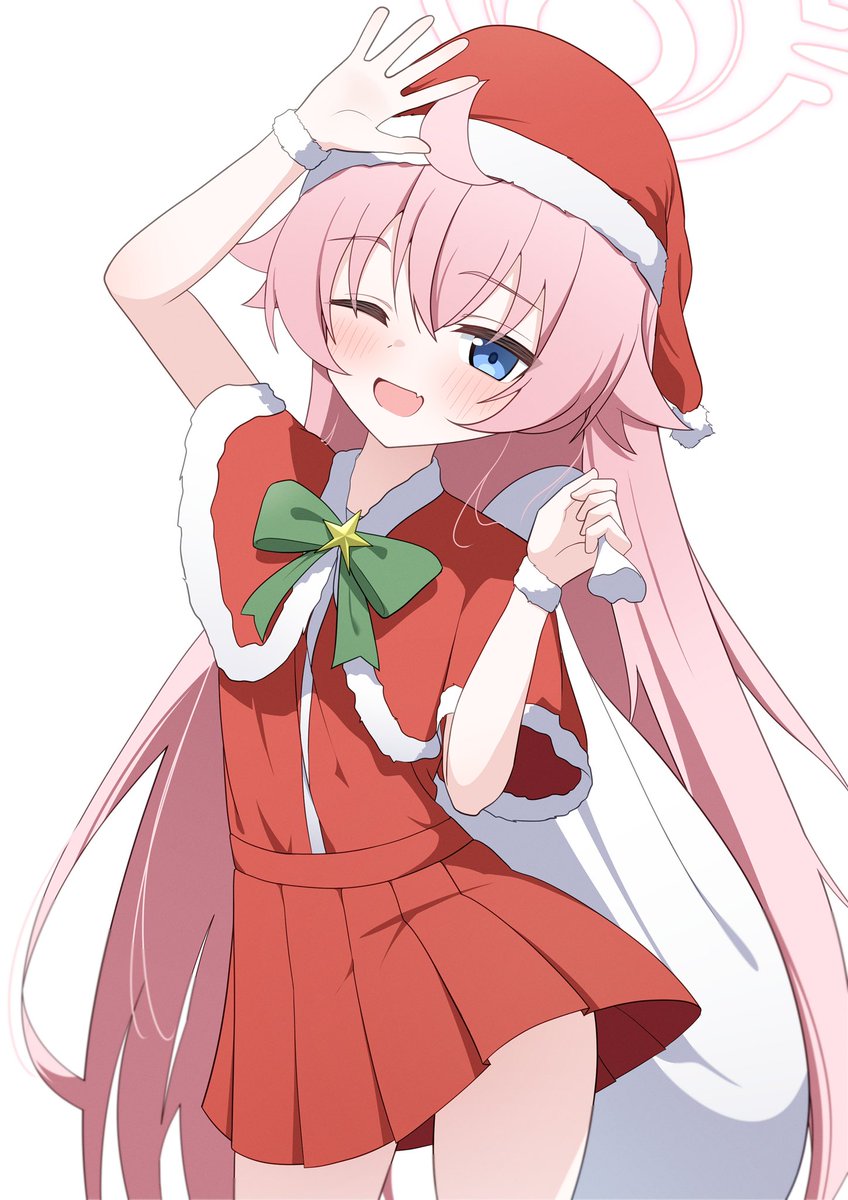 #ブルアカ #BlueArchive
ホシノ「せんせ〜メリークリスマ〜ス♪」 