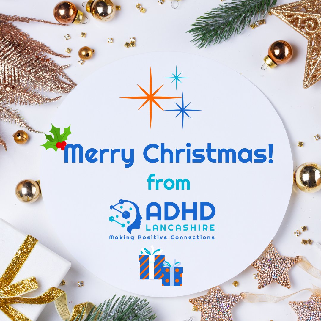 Merry Christmas from ADHD Lancashire! ✨🎄

Wishing you peace, joy, and connection this holiday season.

With gratitude and love,

Bernadette &amp; The ADHD Lancashire Team

#ADHDSupport #AdultADHD #ParentADHDSupport
#ADHDLancashire