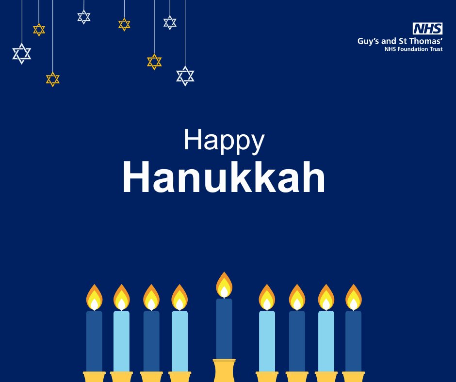 We wish a happy Hanukkah filled with light and joy to all of our Jewish colleagues, patients and families who are celebrating.