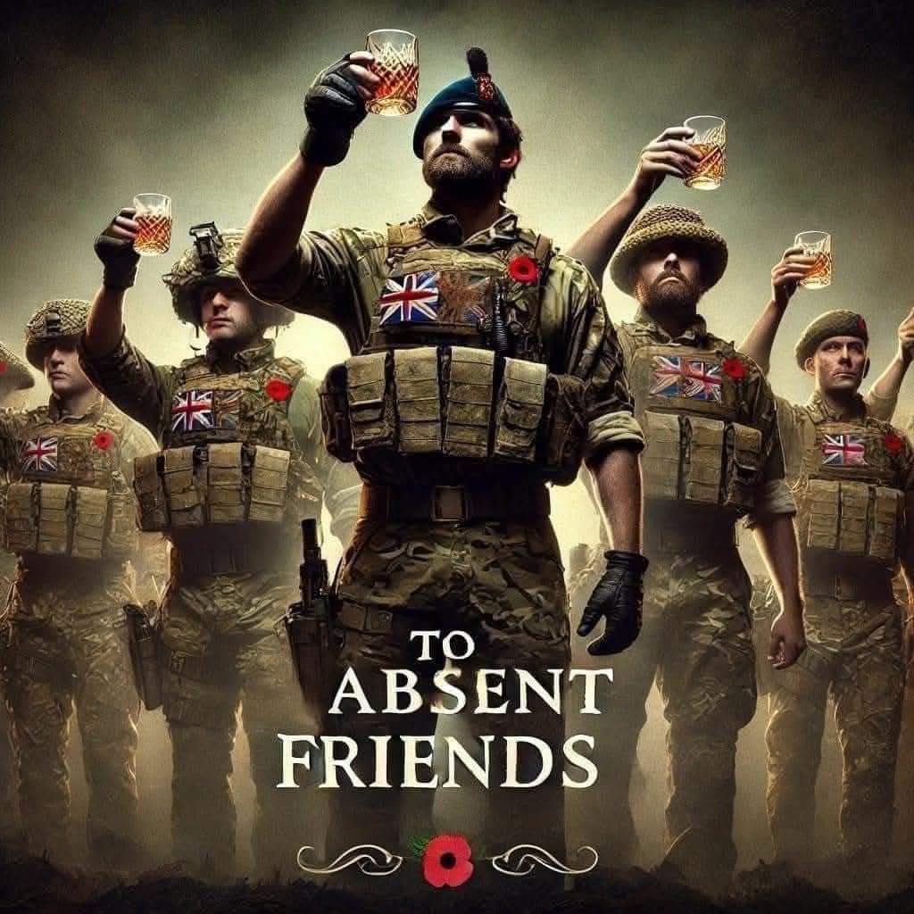 Merry Christmas from everyone at <a href="/Mirfield_RBL/">Mirfield Branch RBL</a> - spare a thought for those on active service and those missing from the Christmas table since last year. To absent friends  🥃 🫡