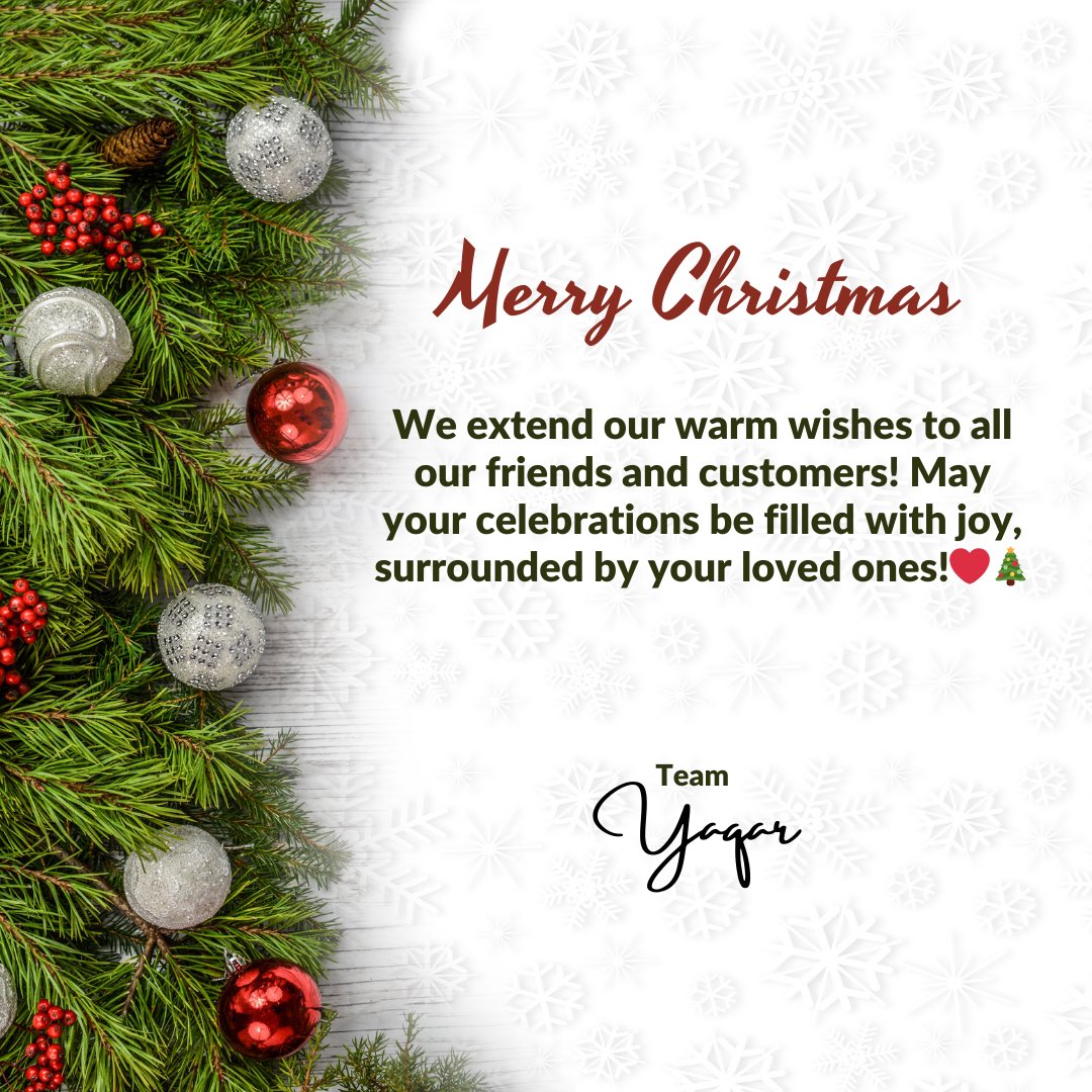 Yaqar_'s tweet photo. Wishing you a Merry Christmas from the Yaqar team! 🎄
May this festive season bring you joy, peace, and prosperity. Thank you for your support, and here’s to a successful New Year ahead!❤️ 🥂 

#yaqardesserts#dettydecember#christmas#newyear#ghana#accrafoodie https://t.co/GuYHJEoKBI