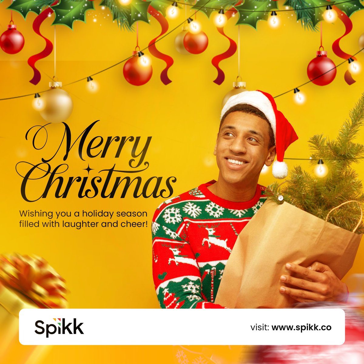 Spikk_co's tweet photo. Merry Christmas from Spikk to you 🎄🎁 https://t.co/GuuOB0axoc