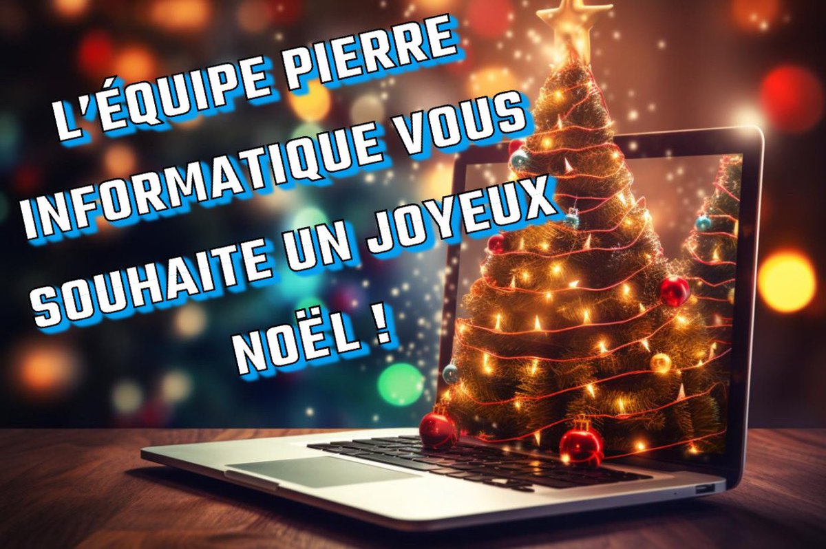 Pierreinformati's tweet image. 🎉✨ Pierre Informatique fête Noël et ses 12 ans d’activité ! ✨🎉

Toute l’équipe de Pierre Informatique vous souhaite un merveilleux Noël, entouré de vos proches et de ceux qui comptent le plus. 🎄🎁

#noel #pierreinformatique #12ans