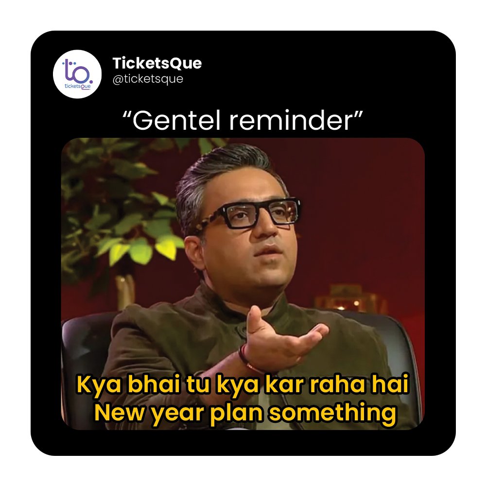 ticketsque's tweet image. "Plan your New Year now! 🎉 Visit ticketsque.com for the best events and unforgettable moments. 🎟️✨

#TicketsQue #EventBooking #NewYearCelebrations #BengaluruEvents #Party2025 #BookNow