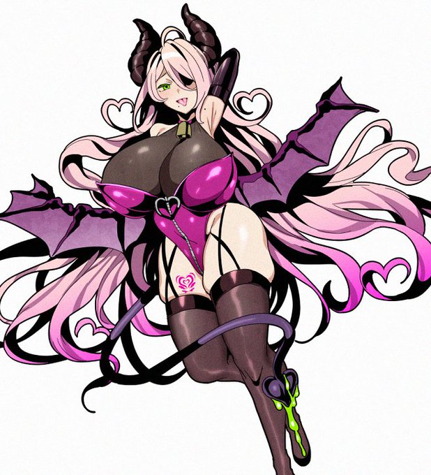 サキュバスさんのキャラデ結構気に入ってる 