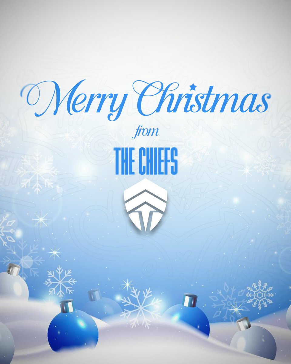 Wishing everyone a very Merry Christmas on behalf of everyone at The Chiefs 🎄💙

#WeAreChiefs🛡️