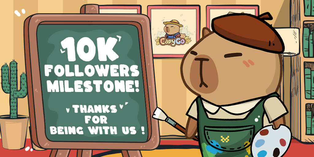 🎉 Celebrating 10K Followers! Special Giveaway! 🔥

👉 PLAY NOW：t.me/CapygoioBot

How to Join:
1️⃣ Like + Repost this tweet
2️⃣ Comment your CapyGo's UID (Click your profile icon in the top-left corner in-game to find it)
3️⃣ 20 lucky players will win 500 in-game diamonds