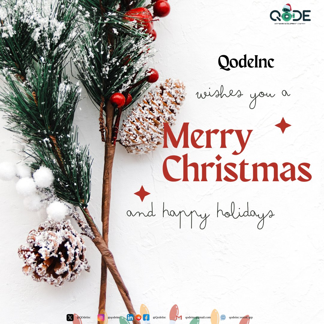 QOdeInc's tweet image. Move over Santa - our developers are in the workshop crafting websites that deliver joy to your business and customers!
#MerryChristmas #merrycodemas #qodeinc