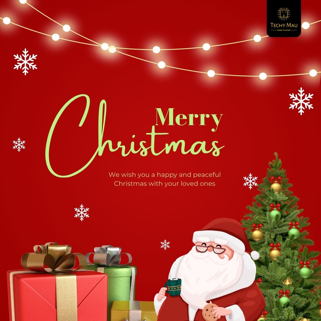 Techymaugame's tweet image. 🎮 This Christmas, we wish you an epic season filled with joy, creativity, and inspiration!

🎅 May your dreams take flight like your favorite game characters and your journey be as rewarding as the best storylines.

🎄 Merry #Christmas from all of us at Techy Mau Game Studios!