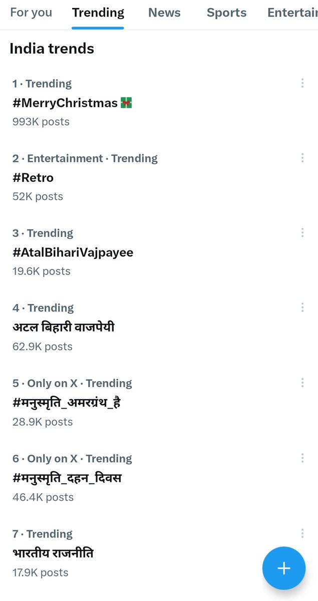 Haruto657359301's tweet image. 5 नंबर पर ट्रेंड कर रहा है मित्रों
1 नंबर पर लाओ

मनुस्मृति अमरग्रंथ ग्रंथ था, है और रहेगा।
जय मनु महाराज। 
#मनुस्मृति_अमरग्रंथ_है