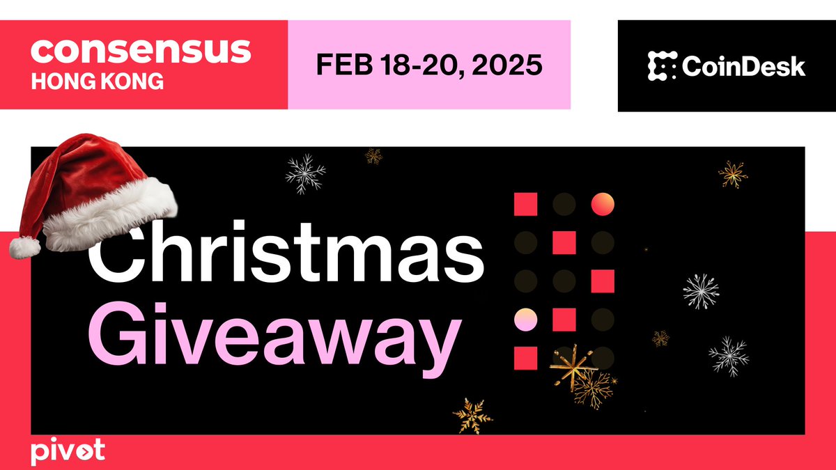Pivot (@0xpivot_) on Twitter photo π Win TWO tickets to Consensus Hong Kong 2024! π
Want to attend the most influential blockchain & crypto event of 2025? Hereβs how:
1οΈβ£ Follow <a href="/consensus_hk/">Consensus Hong Kong</a> & @0xpivot_
2οΈβ£ Retweet this post
3οΈβ£ Tag a friend you'd bring along
β³ Raffle ends 26 December 2024 (11:59 PM Hong Kong π Win TWO tickets to Consensus Hong Kong 2024! π
Want to attend the most influential blockchain & crypto event of 2025? Hereβs how:
1οΈβ£ Follow <a href="/consensus_hk/">Consensus Hong Kong</a> & @0xpivot_
2οΈβ£ Retweet this post
3οΈβ£ Tag a friend you'd bring along
β³ Raffle ends 26 December 2024 (11:59 PM Hong Kong