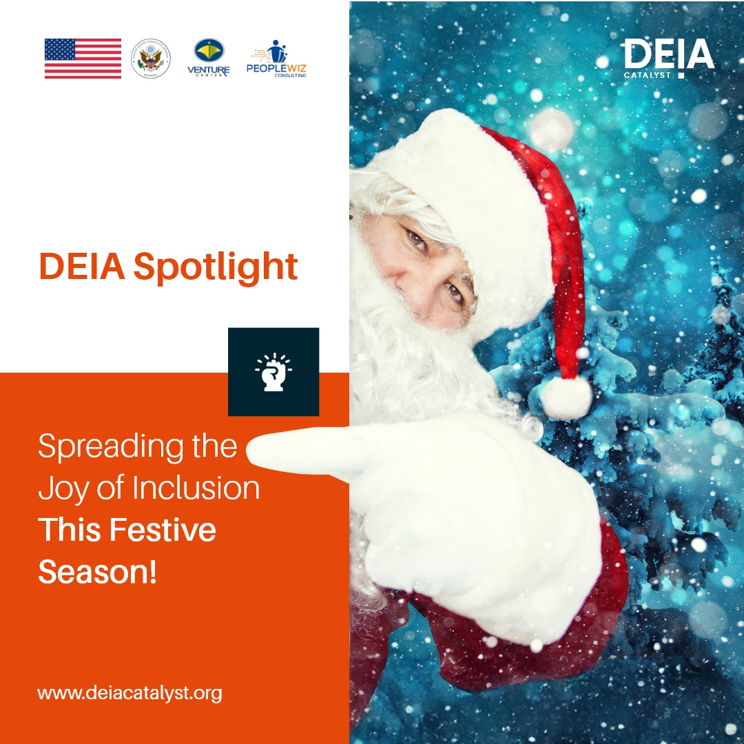 deiacatalyst's tweet photo. Santa’s Secret Recipe for an Inclusive Festive Season:
✨Decorate with Diverse Perspectives
🎁Empower Equity for All
🕊️Include Everyone in the Joy
🎄Add Accessibility
Lets make this season one of belonging &amp; care.
Cheers to YOU for being the change! #CelebrateDEIA #MerryChristmas https://t.co/oUI6RZLeqr