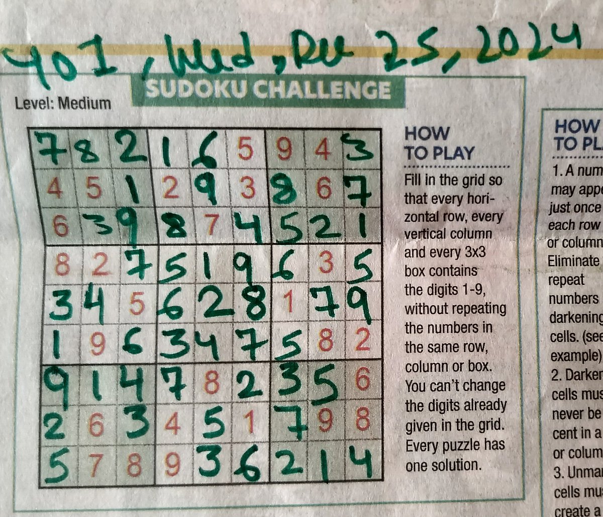 SyedIrshad's tweet photo. 24TW19 #Sudoku challenge solved. https://t.co/KAhOWIcAKh