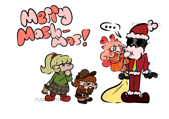 rulamatic's tweet photo. Merry Mash-Mas!

Yule-r of Everything got to visit the tourney's kids this year...Snailien had to be pried off with a crowbar....

#mashupweek https://t.co/IxXfRQ9JkA
