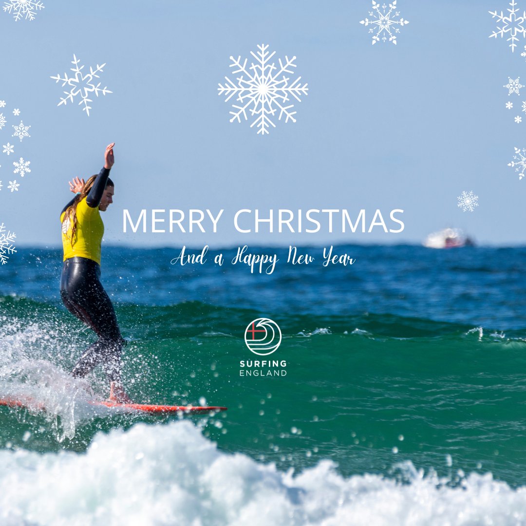 The Surfing England team is wishing you a swell Christmas and an epic start to 2025 🎄🌊