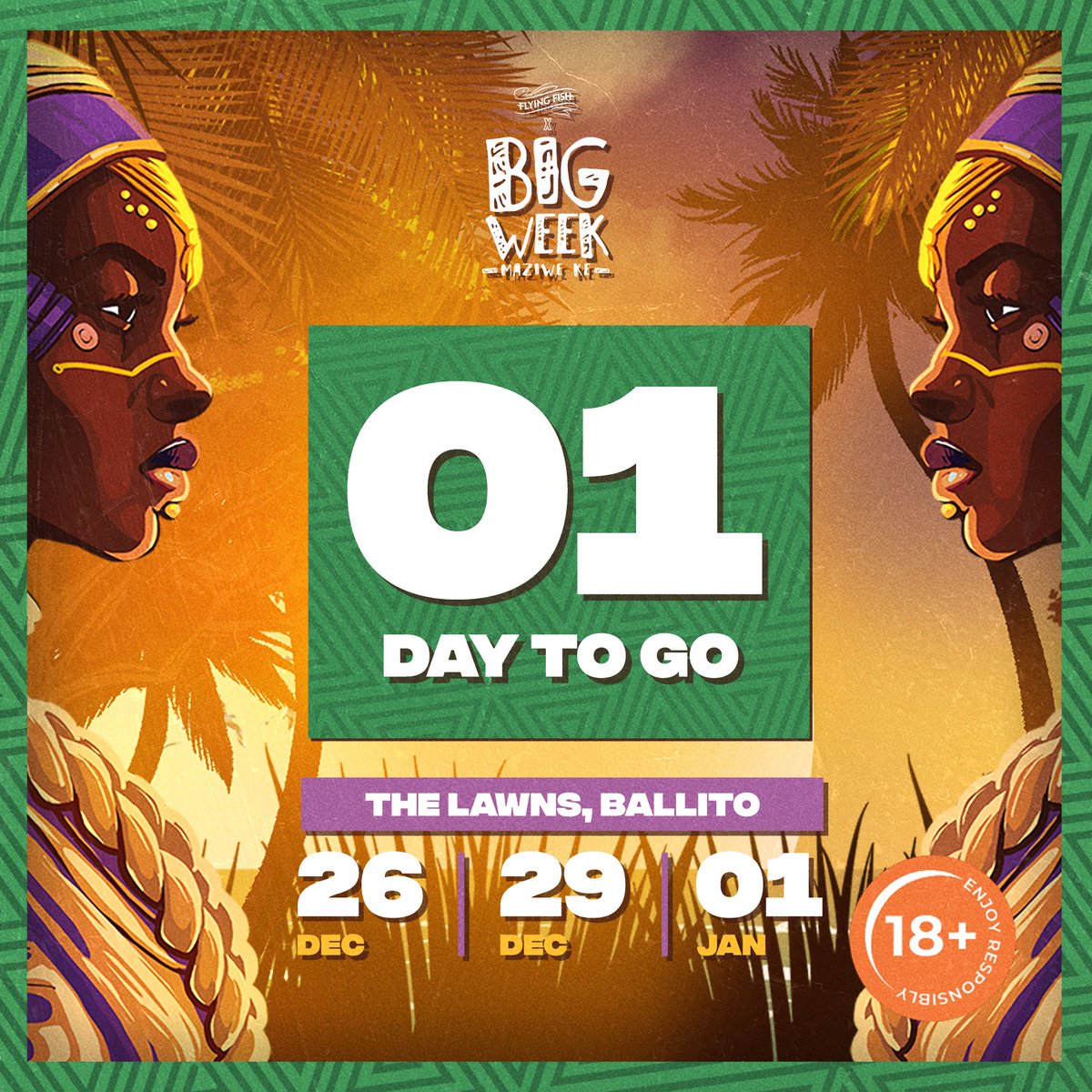 BallitoBigWeek's tweet photo. Merry Christmas bafethu🎄🎉 We are just 24 hours away from experiencing the greatest music festival in KZN. 

From the line-up, the stage production, the Megadome, siphethe amavibes angapheli💃🏽🔥

#BallitoBIGWeek #MaziweKe https://t.co/EK965Fdhlj