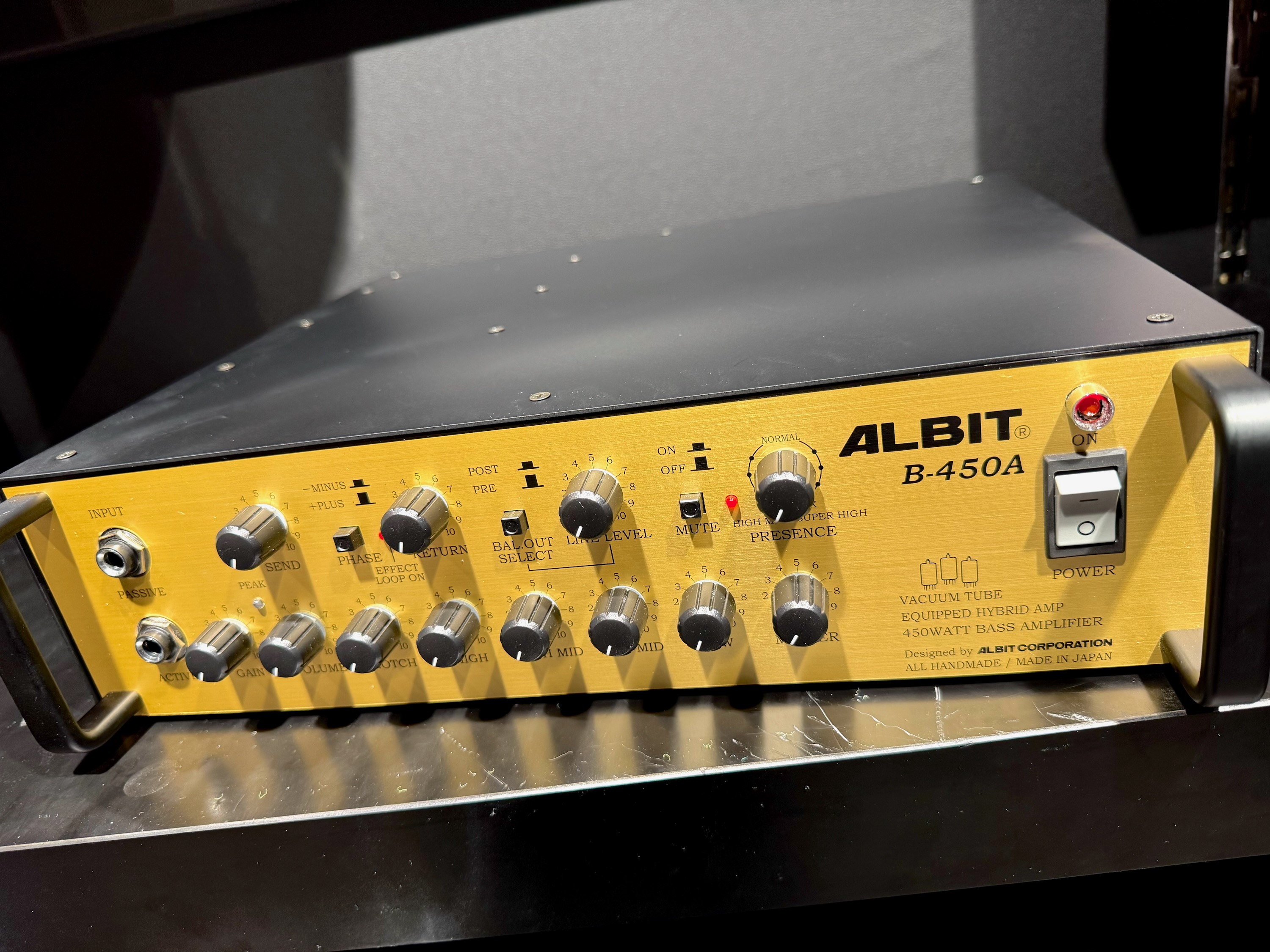 ALBIT B-450A ベース用アンプ ALBIT B-450A ベースアンプ ヘッド
