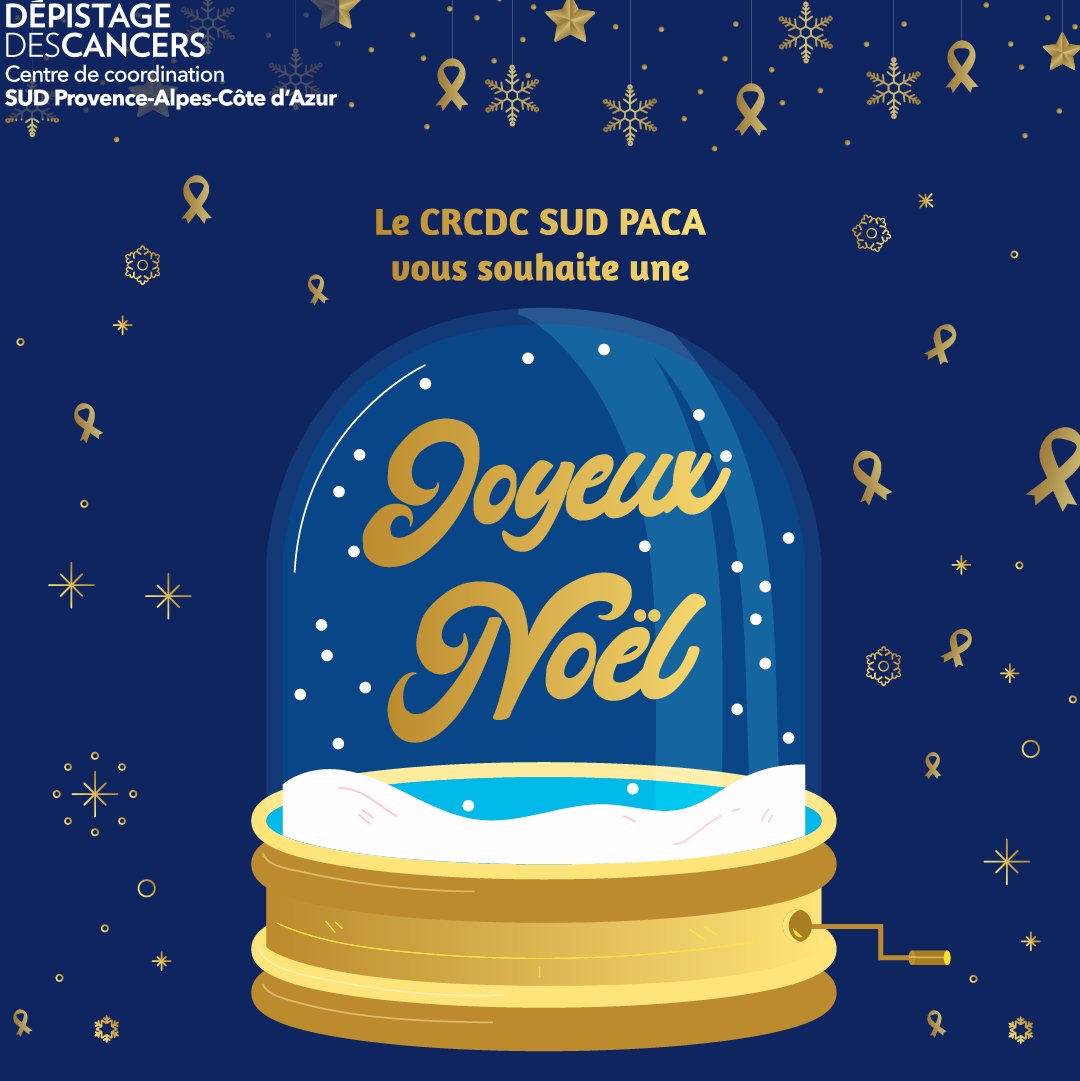 🎄Toute l'équipe du CRCDC Sud PACA vous souhaitent un joyeux noël🎄

Pensez à votre geste santé, le dépistage organisé 🥰