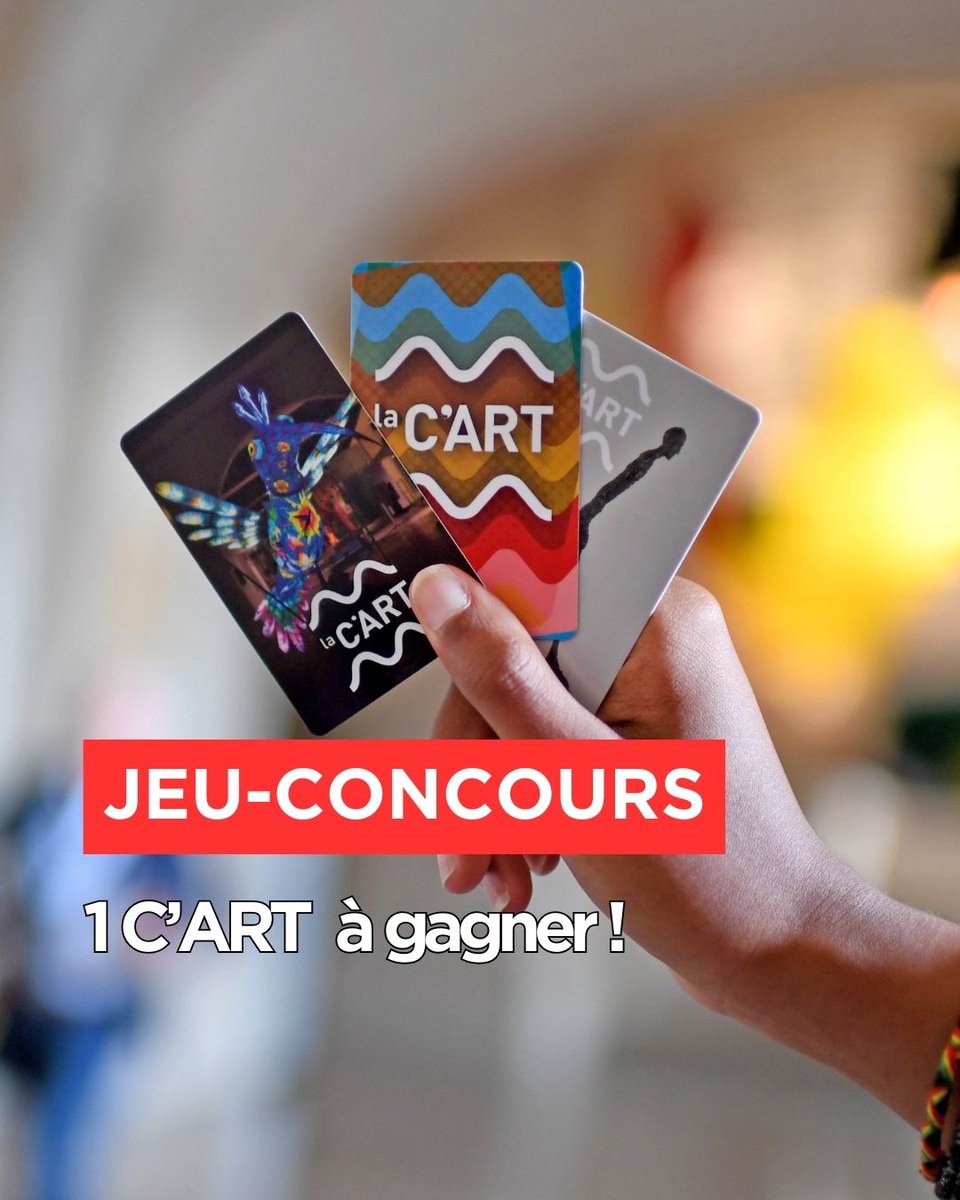 Métropole Européenne de Lille (@metropolelille) on Twitter photo 🌟 JEU-CONCOURS 🌟
1 C’ART duo est mise en jeu. La C'ART vous donne accès en illimité et pendant 1 an à 15 musées et centres d'art du territoire !
↪️ Pour participer :
🌲 RT + follow <a href="/MetropoleLille/">Métropole Européenne de Lille</a>
🎁 Fin du concours et tirage au sort vendredi 27 décembre à 11h. 🌟 JEU-CONCOURS 🌟
1 C’ART duo est mise en jeu. La C'ART vous donne accès en illimité et pendant 1 an à 15 musées et centres d'art du territoire !
↪️ Pour participer :
🌲 RT + follow <a href="/MetropoleLille/">Métropole Européenne de Lille</a>
🎁 Fin du concours et tirage au sort vendredi 27 décembre à 11h.