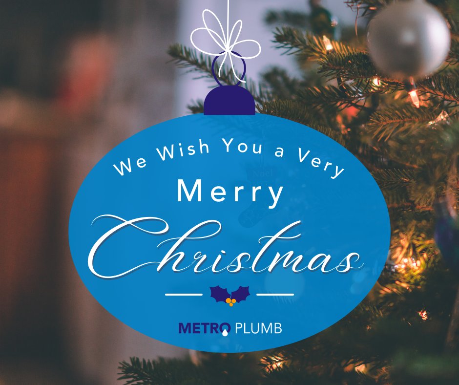 Everyone here at Metro Plumb would like to wish our customers, family and friends a very Merry Christmas. We hope that no matter how you celebrate, you have a wonderful day full of festive cheer.

#MerryChristmas #Christmas2024