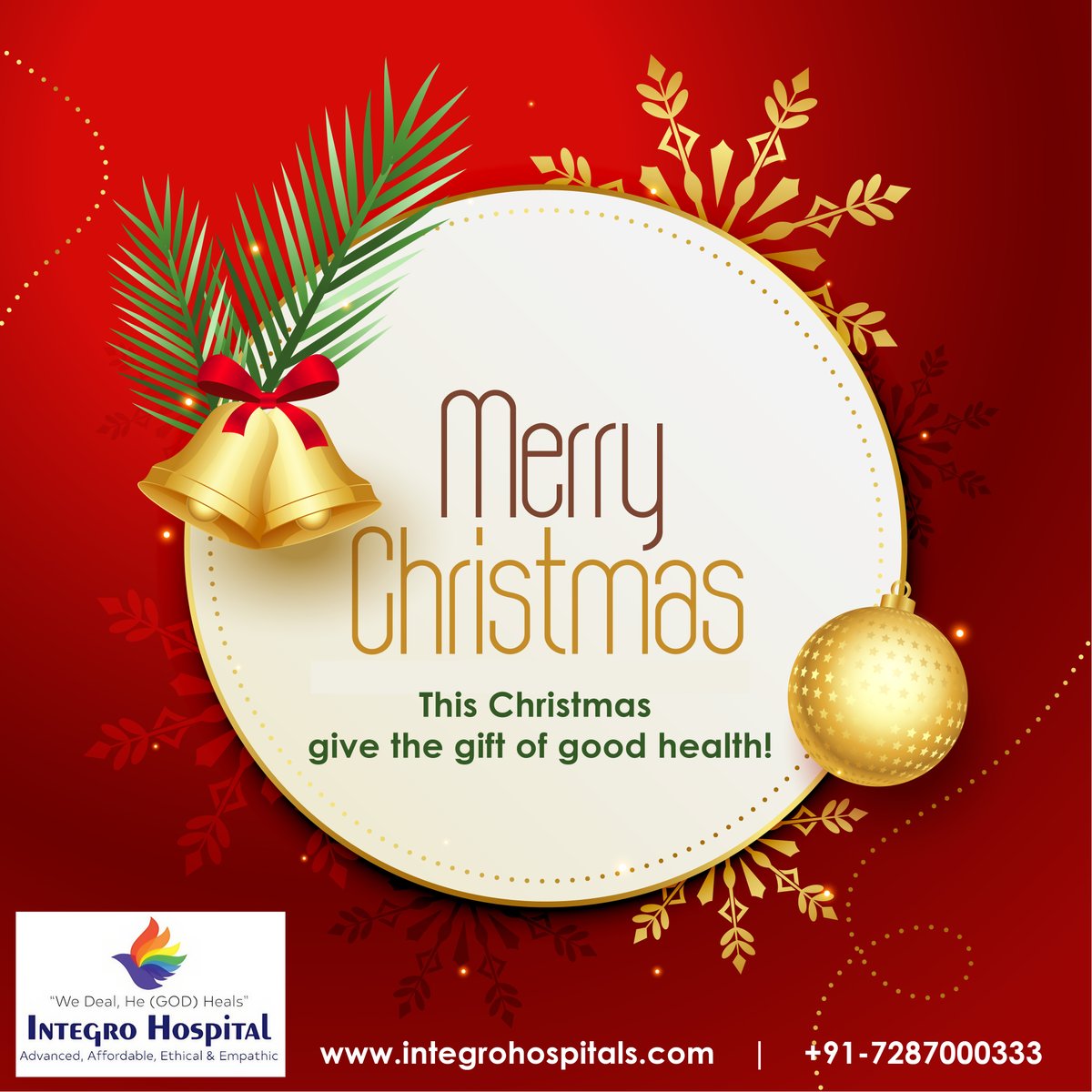 Integrohospital's tweet photo. Merry Christmas. This Christmas give the gift of good health
#GiftOfHealth #MerryChristmas #HealthyLiving #IntgroHospital https://t.co/bsPMxJ6cHJ
