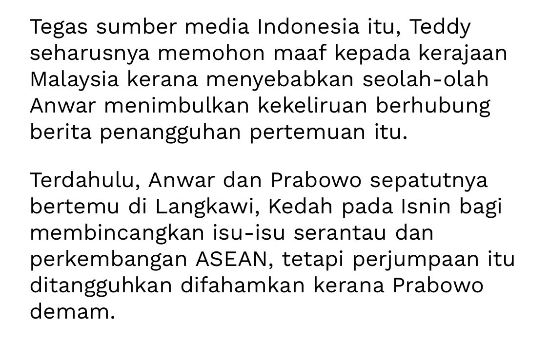 Amer Hamzah (@amer7211) on Twitter photo Walaun, walabodo dan walajib memang suka buat isu bodoh. Terbaru isu Presiden Indonesia tidak dapat hadir ke Langkawi kerana demam seperti yang diciap dalam akaun X, PMX <a href="/anwaribrahim/">Anwar Ibrahim</a>. Maka riuhlah sekelian walaun kononnya PMX berbohong. Walhal, Indonesia sendiri menyalahkan Walaun, walabodo dan walajib memang suka buat isu bodoh. Terbaru isu Presiden Indonesia tidak dapat hadir ke Langkawi kerana demam seperti yang diciap dalam akaun X, PMX <a href="/anwaribrahim/">Anwar Ibrahim</a>. Maka riuhlah sekelian walaun kononnya PMX berbohong. Walhal, Indonesia sendiri menyalahkan