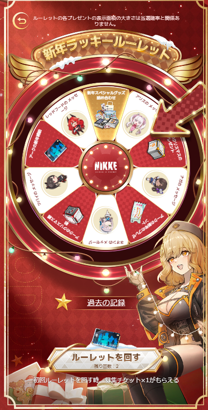 新年ラッキールーレット当選商品 勝利の女神：NIKKE