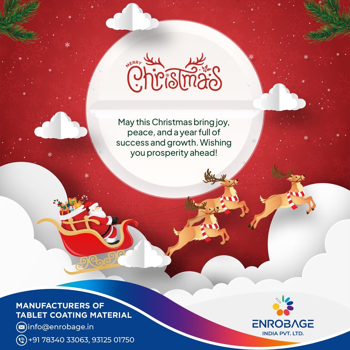 Enrobageindia's tweet photo. 🎅🎄𝐂𝐡𝐫𝐢𝐬𝐭𝐦𝐚𝐬 is a time to pause, reflect, and appreciate life’s blessings. May your holiday season be filled with peace and love!🎁🌟

#EnrobageIndia #Enrobage #MerryChristmas #Christmas2024 #HappyHolidays #ChristmasJoy #XmasVibes #ChristmasSpirit #ChristmasSeason https://t.co/L0LSC1fmqD