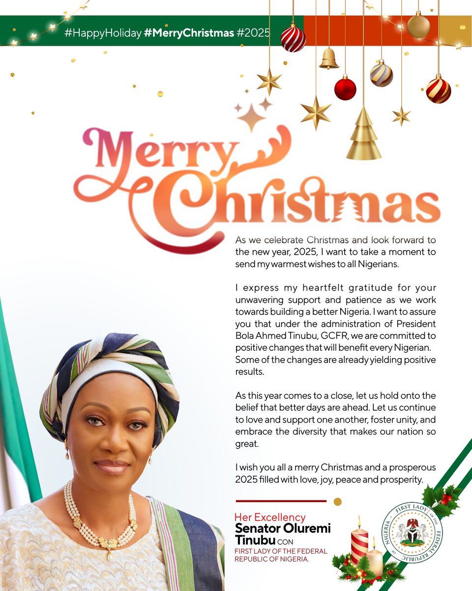 I wish you all a merry Christmas and a prosperous 2025 filled with love, joy, peace and prosperity.