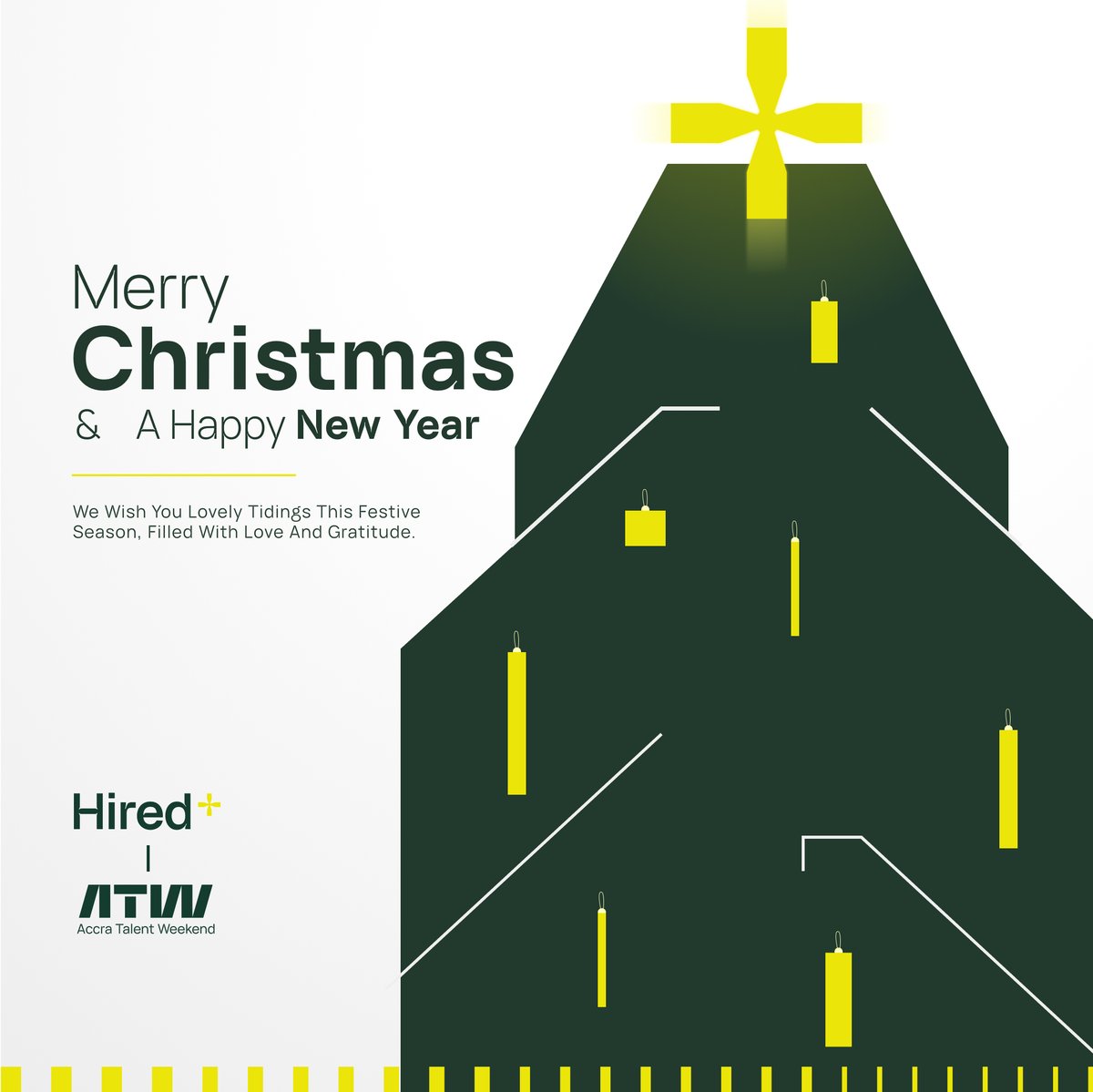 Merry Christmas from all of us at Hired+ and Accra Talent Weekend.
This season, we celebrate growth, opportunities, and the incredible talents shaping the future. Here’s to building bridges and breaking barriers together. #MerryChristmas #HiredPlus #EmpoweringTalents #ATW24