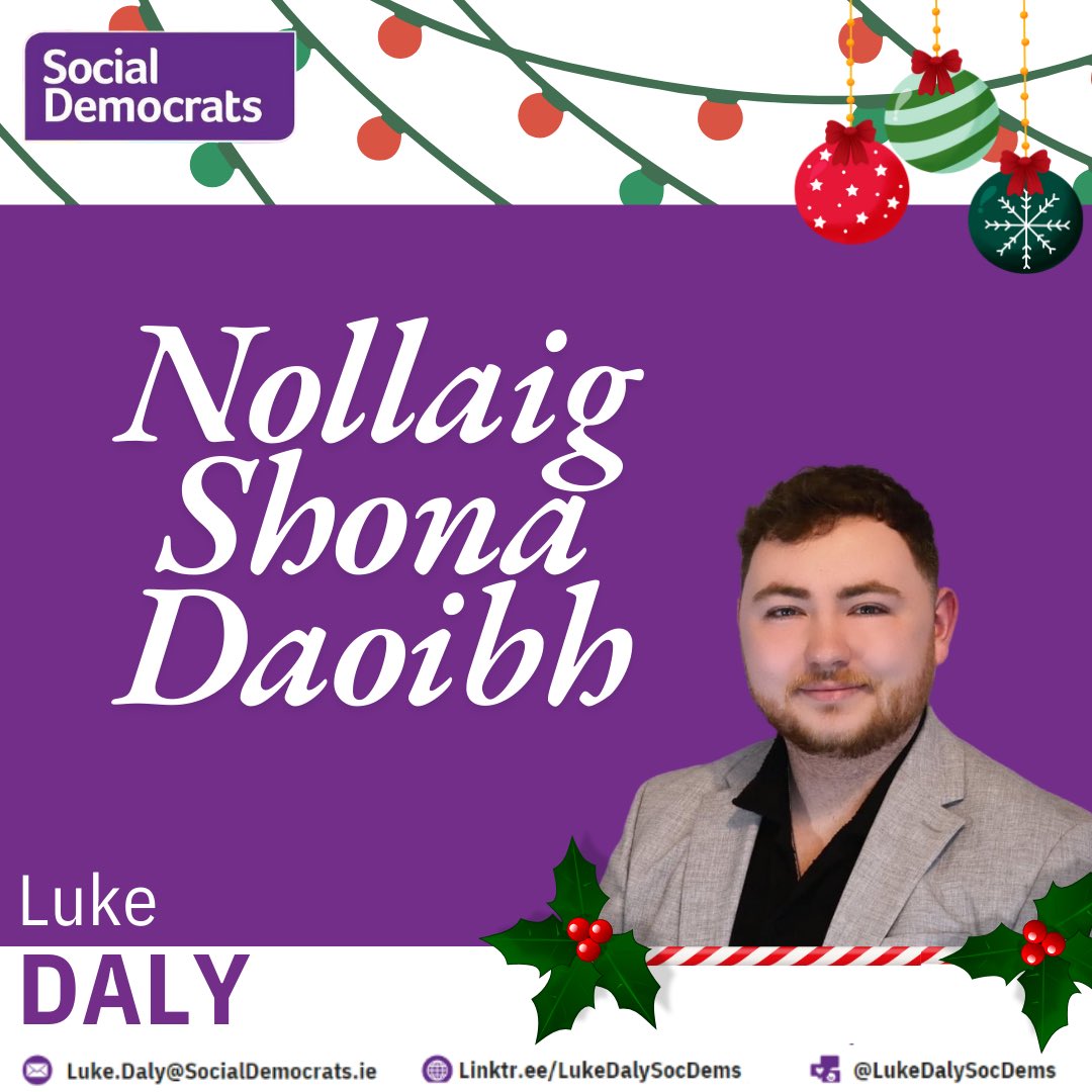 Happy Christmas &amp; Holidays to all, Nollaig Shona Daoibh. 🎄 

We should take a moment to reflect on the year that took place and the way we can offer more kindness in 2025. ⭐ 

X-mas can be a difficult time for some, don’t wait to get for support: 💜

www2.hse.ie/mental-health/…