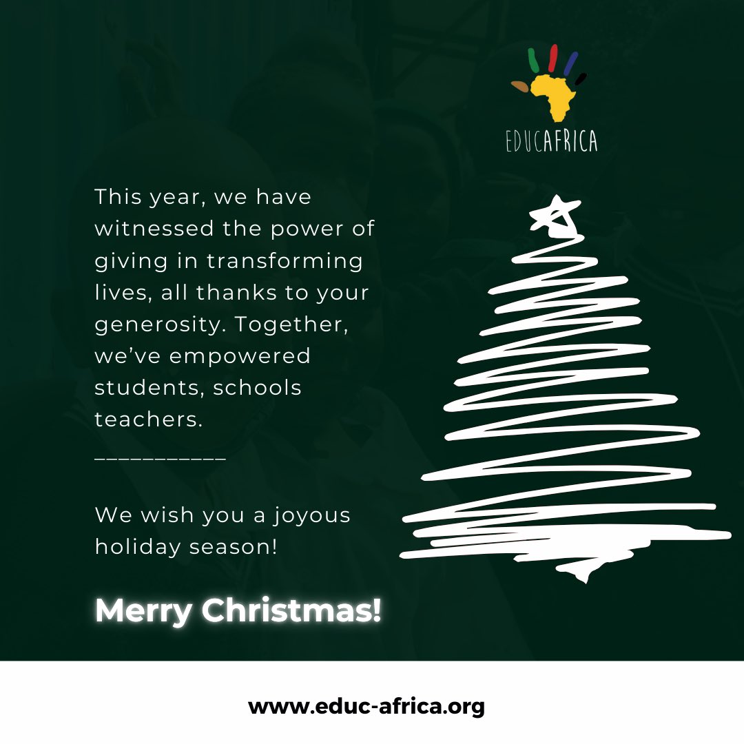 We wish you all a #MerryChristmas 🎄🎁

#MerryChristmas2024 #FelizNavidad #educafrica