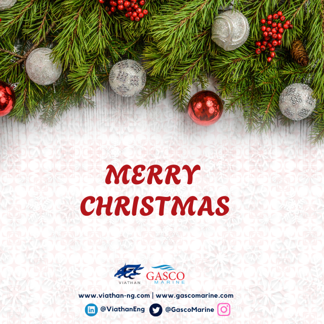 We wish all our esteemed clients &amp; stakeholders a Merry Christmas.   

May this festive season bring you joy &amp; blessings.   

Happy holidays!  

From all of us at <a href="/ViathanEng/">Viathan Engineering Limited</a>  &amp; <a href="/GascoMarine/">Gasco Marine</a>.

#Viathan #Gascomarine #christmas #seasonsgreetings #Energy #PowerSector #NaturalGas