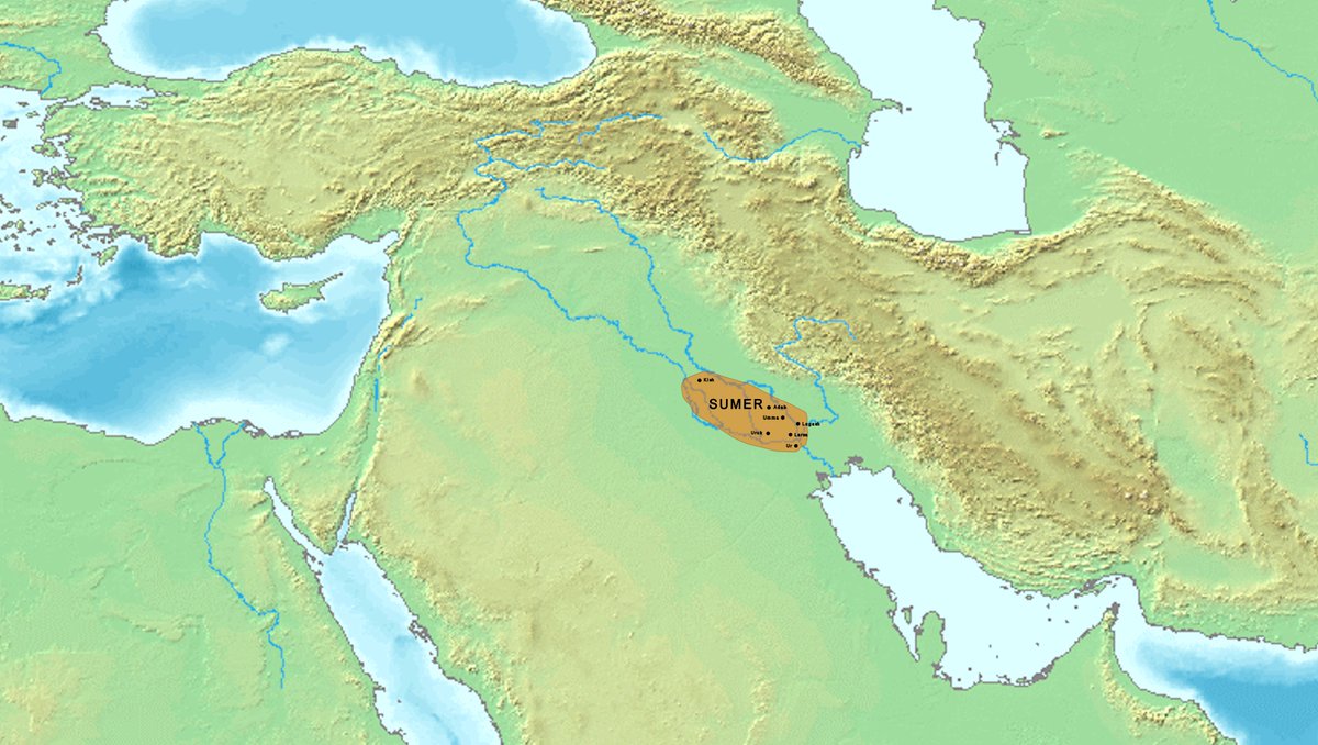 Indian_Anthro's tweet photo. Most of the world's cultures and ideas stem from an ancient civilization in modern-day Iraq known as Sumer. It is in Sumer where we find a lot of world's first including writing. https://t.co/QP2WNvCvwm