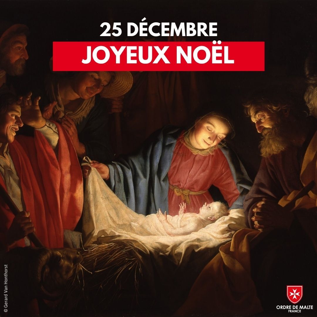 OrdredeMalteFR's tweet photo. L'Ordre de Malte France vous souhaite un joyeux et Saint Noël ! 💫

Chaque jour sur le terrain, nous nous engageons à apporter notre soutien aux plus fragiles pour qu'eux aussi puissent ressentir la chaleur et la lumière de Noël ! 😇 https://t.co/Hx1XgLyO0W