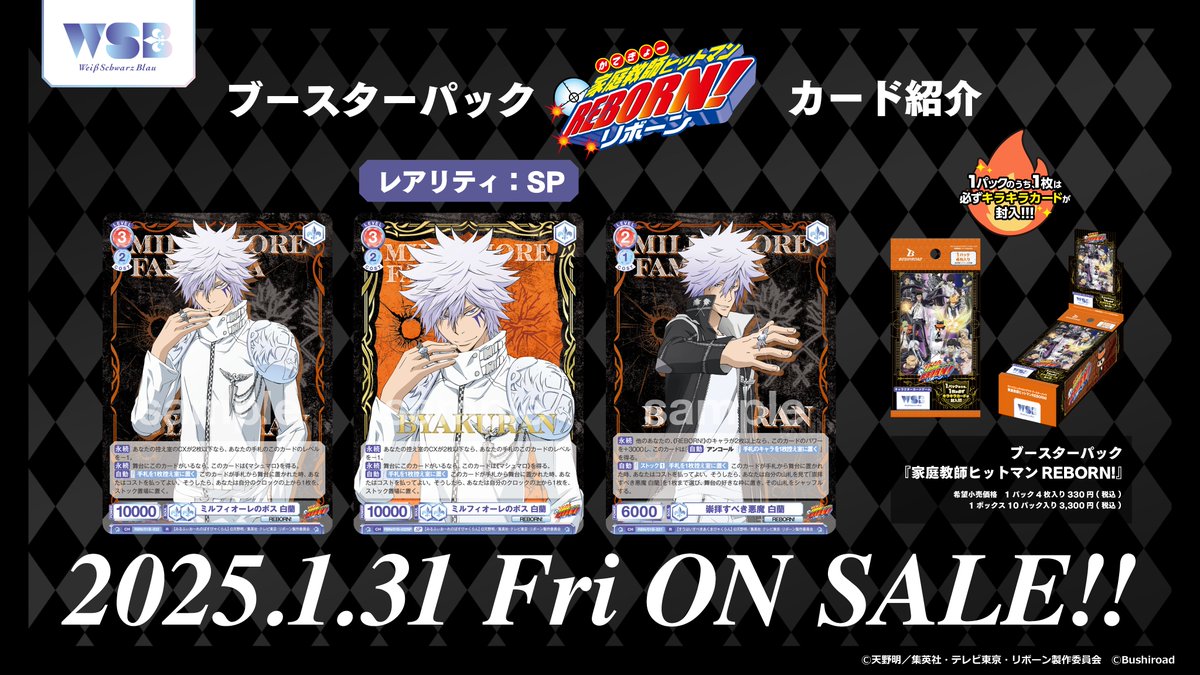 家庭教師ヒットマンREBORN！CCG 白蘭 ミルフィオーレファミリーセット