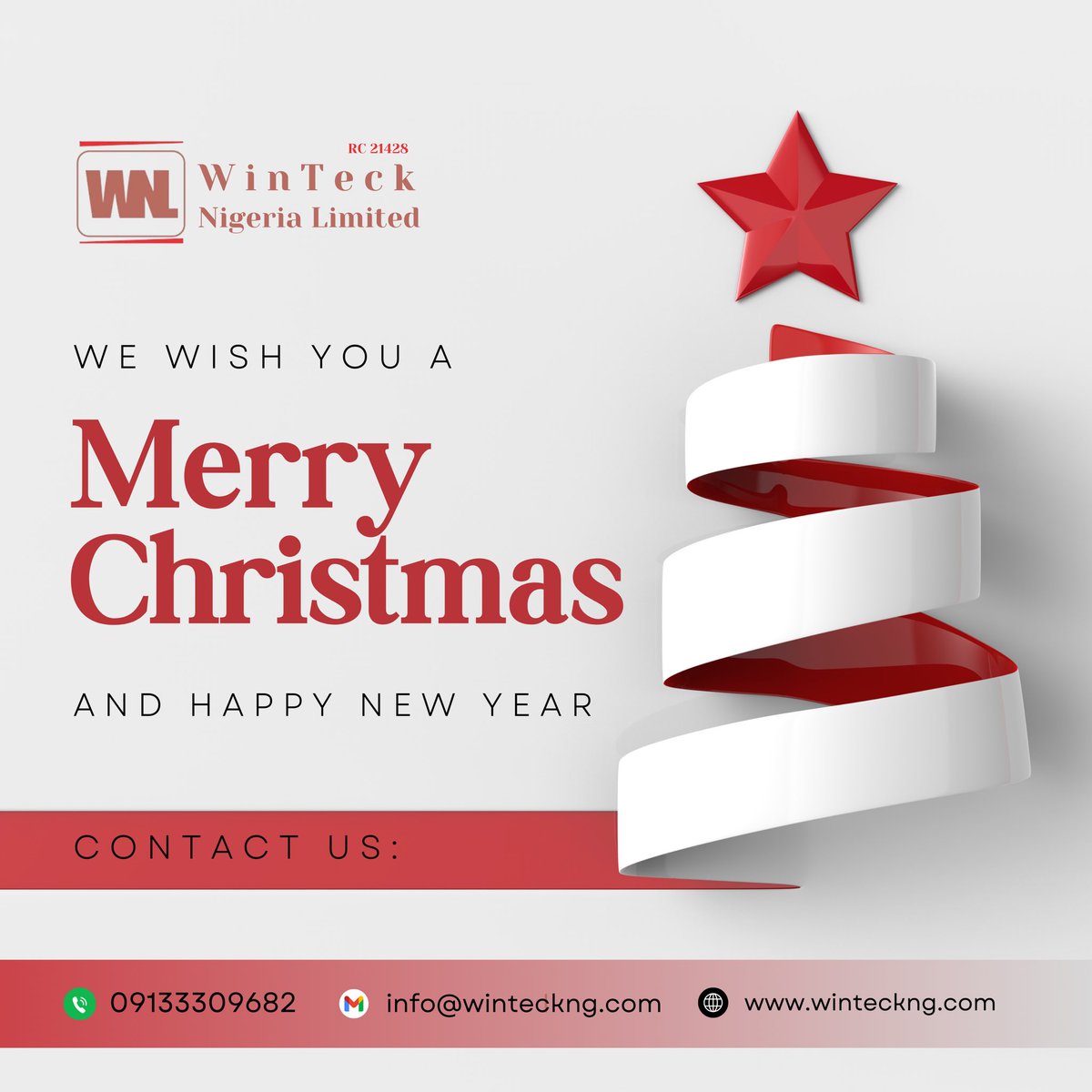 Winteckng's tweet photo. 🎄 Merry Christmas from all of us at Winteck Nigeria Limited! 🎁 Wishing you a season filled with joy, success, and unforgettable moments. Thank you for trusting us with your laboratory solutions. Here's to a prosperous New Year! ✨ https://t.co/X8wUA8EEWN