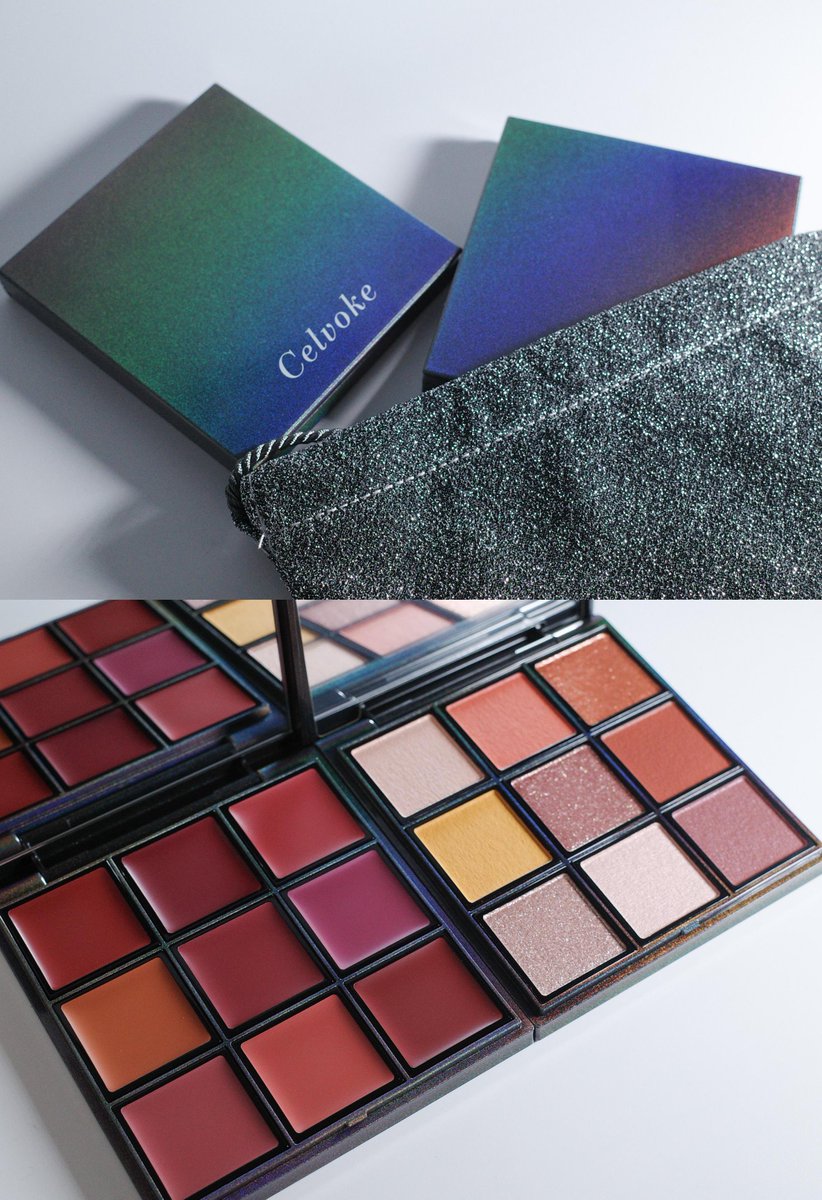 vxXK6UEj5BH5FM3's tweet image. Celvokeの9色パレットクリスマスに届いた〜🎁
美しすぎて、、！
#celvoke