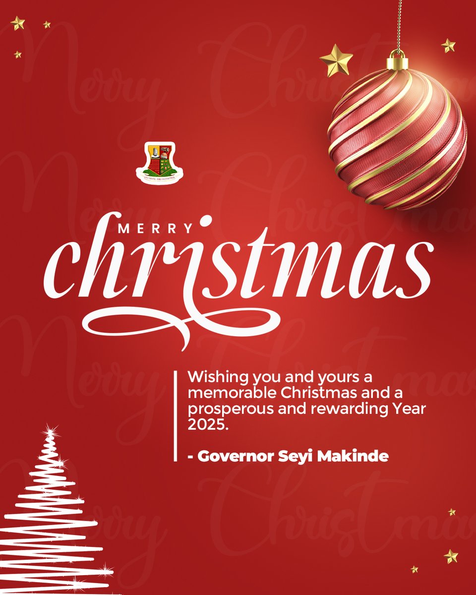 Wishing you and your loved ones a merry Christmas. As we celebrate the birth of our Lord and Saviour, Jesus Christ, let us continue to pray for our dear State and nation. We also pray for all those who are mourning the loss of their beloved children at this time, may God continue