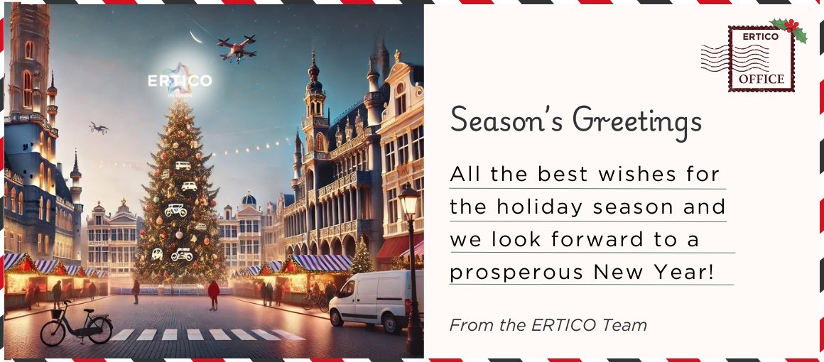 ERTICO - ITS Europe (@ertico) on Twitter photo Season’s Greeting from the <a href="/ERTICO/">ERTICO - ITS Europe</a> Team✨
A warm thanks to all our Partners and stakeholders for their dedicated commitment this year in transforming #SmartMobility 💡 Looking forward, we’re filled with gratitude for your collaboration and excited for the opportunities in 2025! Season’s Greeting from the <a href="/ERTICO/">ERTICO - ITS Europe</a> Team✨
A warm thanks to all our Partners and stakeholders for their dedicated commitment this year in transforming #SmartMobility 💡 Looking forward, we’re filled with gratitude for your collaboration and excited for the opportunities in 2025!