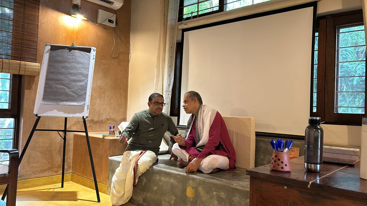 IndicaOrg's tweet photo. #IKS #MetaRetreat #Management
We are pleased to share that the 11th INDICA-IKS-MetaRetreat
"Indian Knowledge Systems in Management"
came to a wonderful closure on 23-Dec-2024 at Bilvam Foundation, Tiruvannamalai.
We are thankful to Prof. Mahadevan for guiding this MetaRetreat through and bringing this to a wonderful closure and way forward.